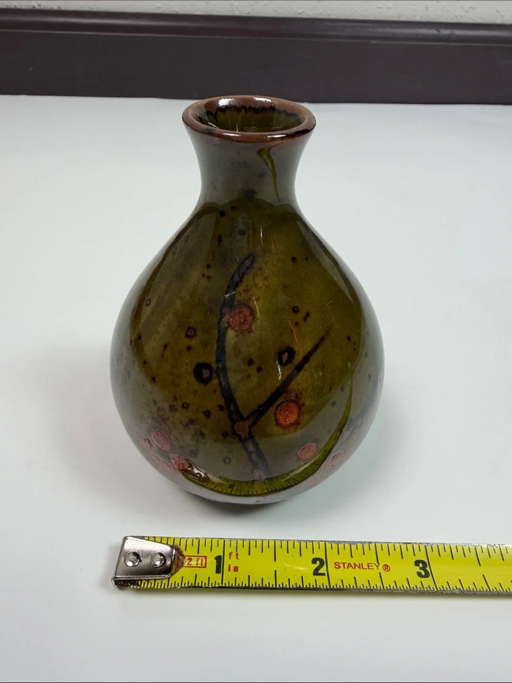 Otagiri Japan Hand Crafted Bud Vase Vintage Studio Pottery Ceramic Boho MCM